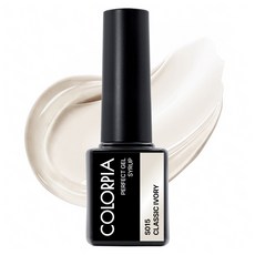 Colorpia 一步式糖漿感凝膠指甲油, 1個, S015 經典象牙白, 6g