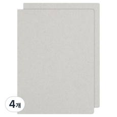 모노라이크 베이직 바인더 6공 A5, 그레이, 4개