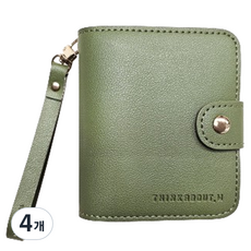 띵크어바웃 소프트 미니 3공 다이어리 커버, 올리브, 4개