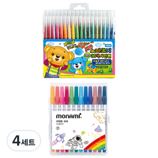 地球化學Nomarji簽字筆 36色+Monami超級簽字筆 12色組, 混色, 4套