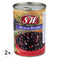 S&W 黑豆罐頭, 400g, 2個