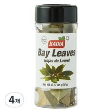바디아 월계수 잎, 4개, 4.8g