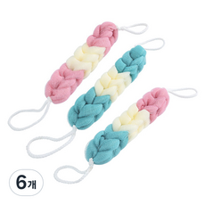 Allwaily 沐浴起泡網帶 沐浴巾 TSP1743, 1入, 隨機出貨, 6個