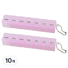 심플 7일 약통 핑크, 10개