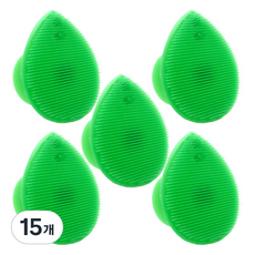 레벤쿠첸 실리콘 클렌징 패드, 그린, 15개