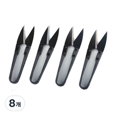 에이비엠코리아 쪽가위 10.5cm, 혼합색상, 8개