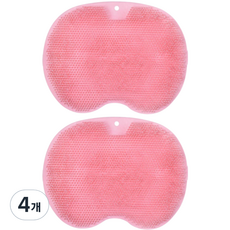 Yeoni Factory 防滑足部按摩刷墊 粉紅色, 1入, 4個, 160g