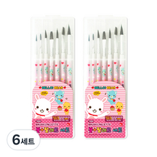 misoro 7000畫筆調色盤組 1241, 粉色, 6組