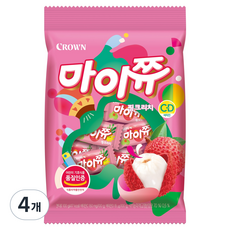 마이쮸 필로우 핑크리치, 100g, 4개