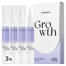 위드샨 큐티클 네일 오일펜 그로쓰 케어 4p, 3개, 16ml