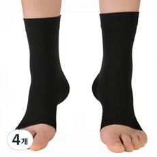 Husperft腳踝壓力襪套 黑色 SA154, 4個