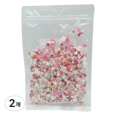 이홈베이킹 발렌타인 믹스 스프링클, 100g, 2개