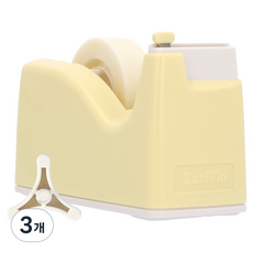 잘잘리오 쁘띠 어린이 안전 테이프 디스펜서, 03 바나나 옐로우, 3개