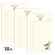 플라잉웨일즈 짱구는 못말려 메모패드 80 x 120 mm, 행복한토끼, 80매, 18개