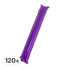 마켓감성 무패턴 치어스 풍선막대, 퍼플, 120개