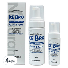 나사랑 아이스브로 남성청결제 150ml + 휴대용 50ml 세트, 4세트