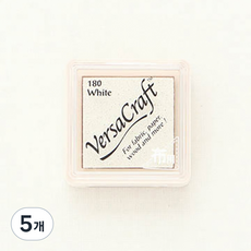 벌사크래프트 스탬프 패브릭잉크, 화이트(VKS-180), 5개