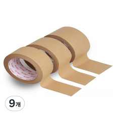 마다꾸미 크래프트 종이테이프 24mm, 갈색, 9개