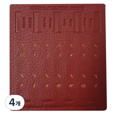 플레픽 프레쉬 데이 레더 인덱스 스티커 Burgundy, 1개입, 4개