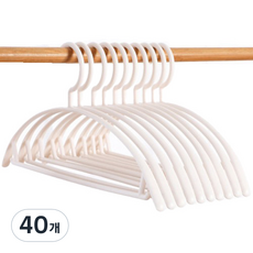 OON 반원형 숄더 라운드 옷걸이, 백색, 40개