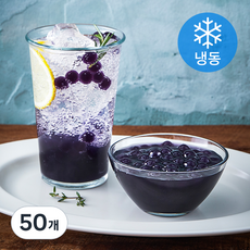 버블펄스 포도 타피오카 펄 (냉동), 60g, 50개