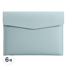 Dong-A PMS A4文件 皮革手拿包, 天藍色, 6個