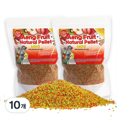앵프룻 소형 앵무새 과일 펠렛 먹이, 350g, 10개