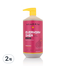 알라피아 에브리데이 시어 바디워시 패션푸르트, 950ml, 2개