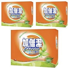 加倍潔 制菌潔白超濃縮洗衣粉 茶樹+小蘇打 食品級小蘇打 深入衣物纖維洗淨 防潮蓋設計, 1.5kg, 3盒