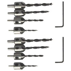 泉友 SC5307 三尖木工鑽頭組 (5入), 高碳鋼材質, 適用於木材鑽孔, 2組