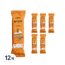 뉴트리그램 솔직단백 당근케이크 프로틴바, 12개, 45g