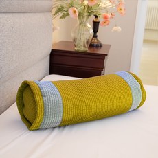 Sarang Yegam 壓紋圓形枕套, 黃色, 1入