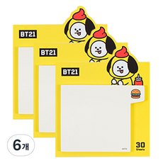 STUDIO EIGHT BT21 單層便利貼 BITE, CHIMMY, 6個, 1入