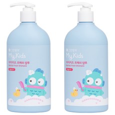 그린핑거 쿠로미와 시나모롤의 마이키즈 에디션 샴푸 프레쉬 그린향, 500ml, 2개