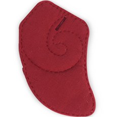 T.CUSTOM 小提琴腮托棉花套 10 x 16.5 cm, 深紅色, 1個