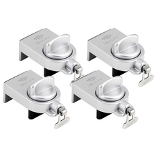 GUARD 兒童安全鋁窗鎖 小確保環 Set 4個 鋁合金烤漆 適用軌距2.54~4.35cm 日本產