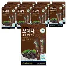 골든허브 20배 농축 보이차 추출분말 스틱, 1g, 100개입, 12개