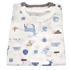 KU.KU Duckbill 酷咕鴨 洞洞包屁衣 0~6個月 2件, 50~70cm, 北歐藍, 6