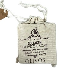 Olivos 奧莉芙的橄欖 嫩膚膠原蛋白橄欖油手工皂 附隨身束口袋, 150g, 1個