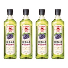 해표 포도씨유, 900ml, 4개