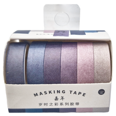 infeelME 暖空紙品 歲時之彩 紙膠帶 2盒 10mm x 2m, 嘉年, 1組