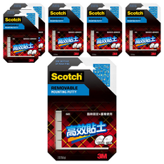 3M Scotch 高效貼土, 6組, 白色