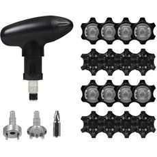 Tiyond 高爾夫鞋釘 16P + 替換手柄扳手 針型扳手套組, 1套, 混合色