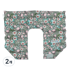 애슬라 허브 어깨 찜질팩 프리미엄 모던플라워 ZH-SP3, 2개