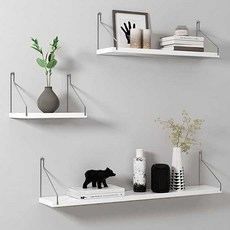 GAPANG 室內裝飾木製壁架 E, 白色, 3層