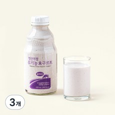 범산목장 유기가공식품인증 블루베리요구르트, 450ml, 1개입, 3개