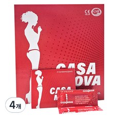 CASANOVA 일반형 콘돔, 4개, 100개입