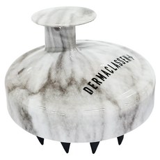 DERMACLASSEN 頭皮按摩洗髮梳, 大理石款, 促進頭皮血液循環, 白色, 1個