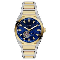 FOSSIL 男士Everett計時碼錶金屬腕錶 ME327