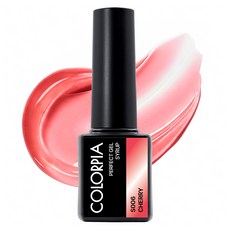 Colorpia 一步式糖漿凝膠美甲, 1個, S006 櫻桃, 6g